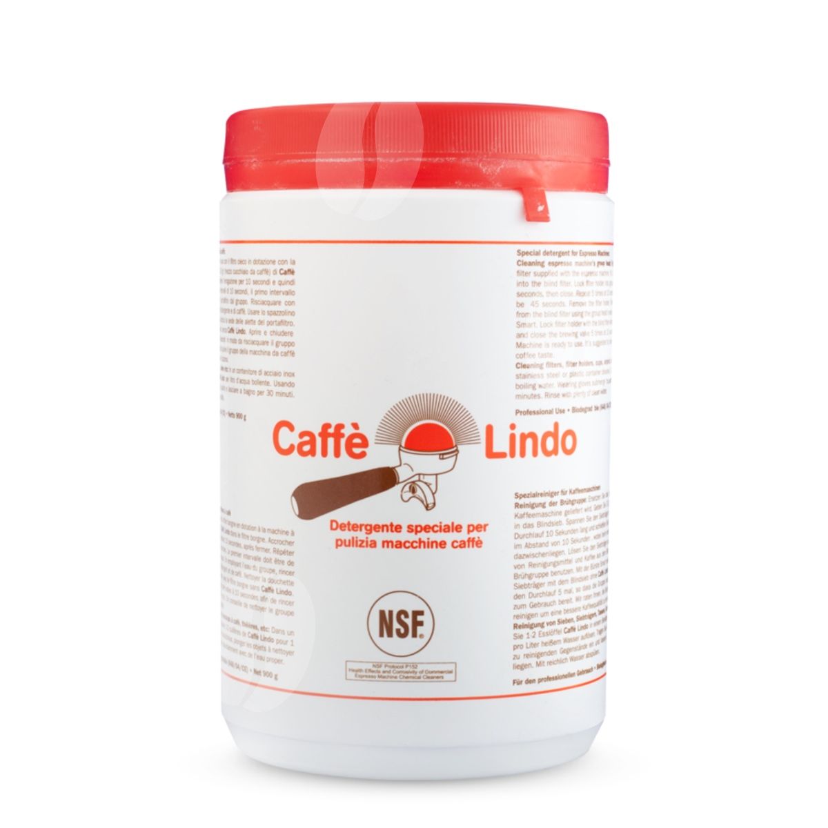 Caffe Lindo reinigingspoeder / detergent, 900 gr NSF Caffe Lindo reinigingspoeder / detergent, 900 gr NSF