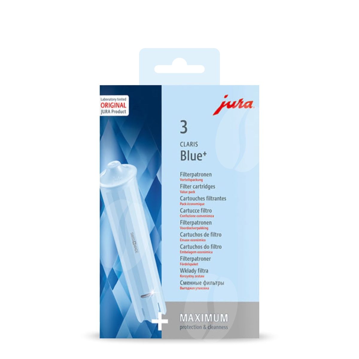 Jura Claris BLUE+ waterfilter patroon 3 stuks Jura Claris BLUE+ waterfilter patroon 3 stuks