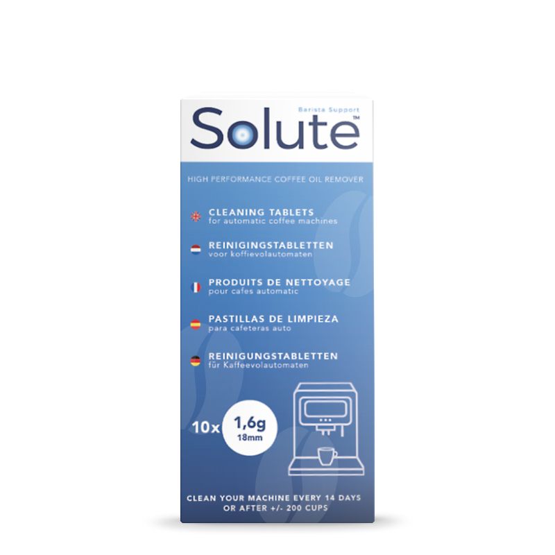 Solute Reinigingstabletten 1.6g Ø18mm - 10 tabs blister Solute Reinigingstabletten 1.6g Ø18mm - 10 tabs blister